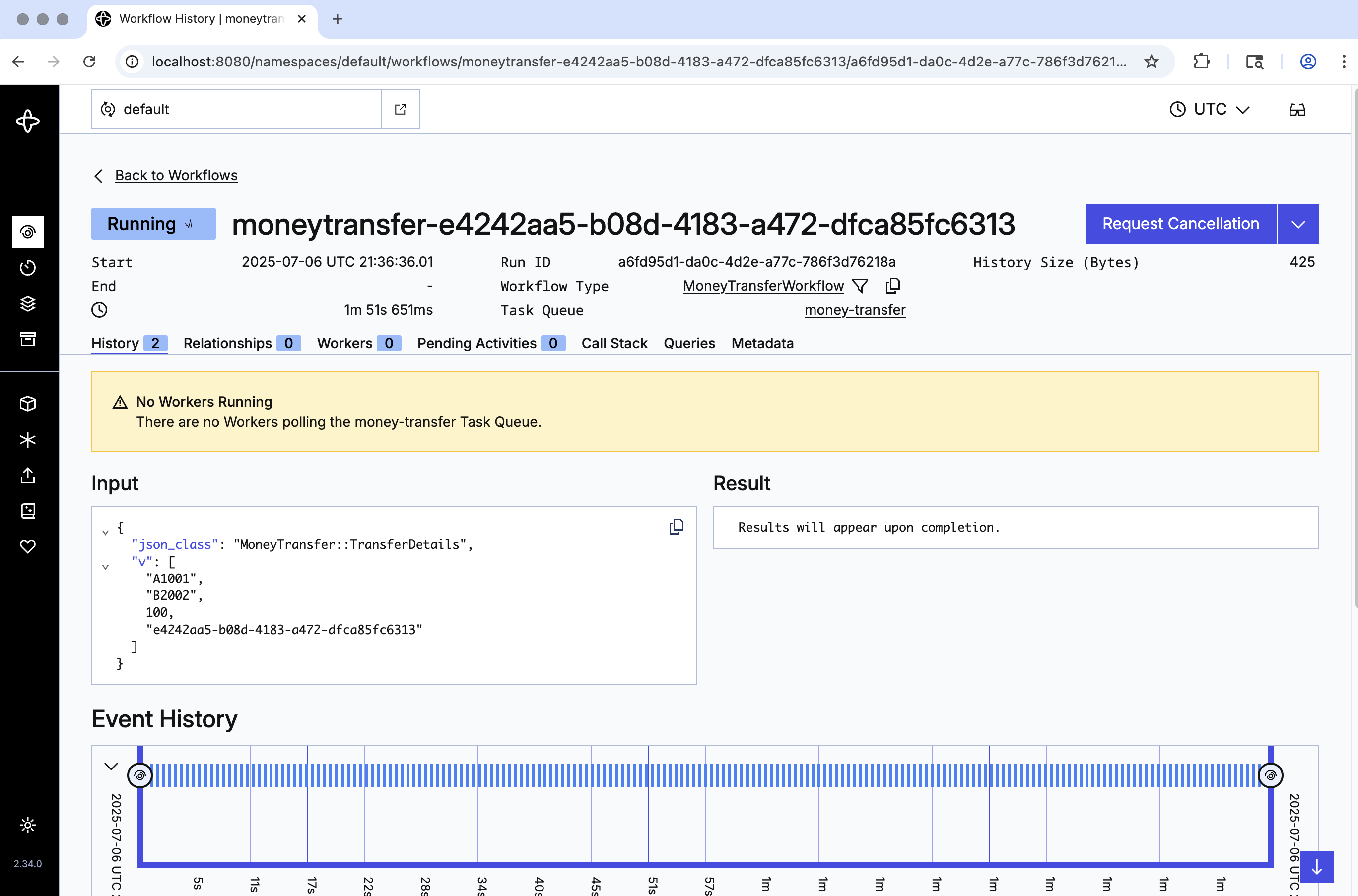No Workers are polling this Task Queue